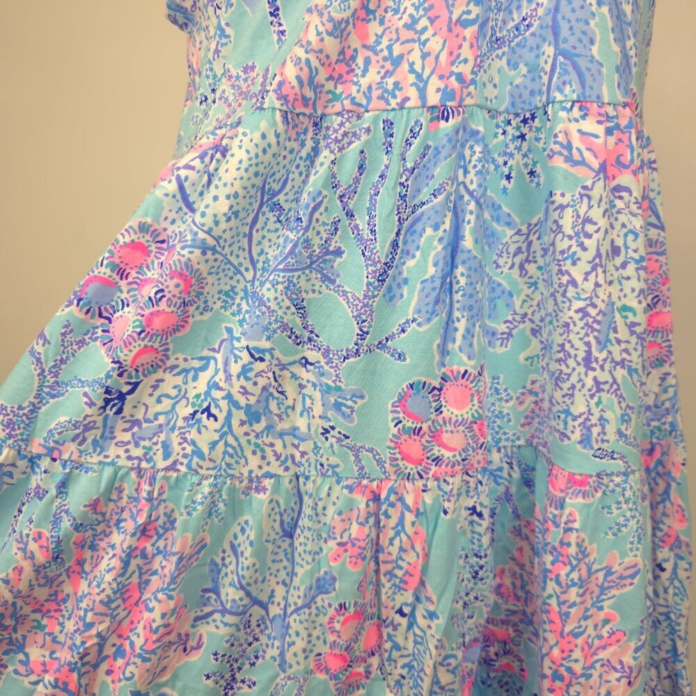 NWOT Lilly Pulitzer Kawai Flutter Sleeve Blue Ibiza Now You Sea Me M,L,XL - Picture 10 of 16